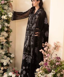 Luxury Formal Black Embroidered Chiffon Suit Mbcs-Ea2601Bw 12 Mbcs 26101Blackj Imanistudio.com
