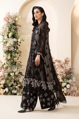 Luxury Formal Black Embroidered Chiffon Suit Mbcs-Ea2601Bw 11 Mbcs 26101Blackk Imanistudio.com