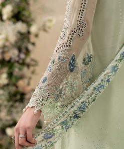 Luxury Formal Pistachio Green Embroidered Chiffon Suit Mbcs-Ea2605Pg 16 Mbcs 26105 Mintf Imanistudio.com