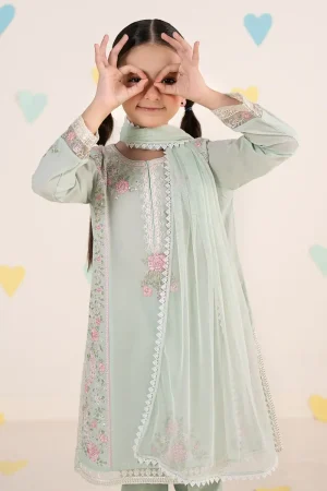 Mariab Sea Green Embroidered Dobby Lawn Suit Mbkd-Ef2550Sg 9 Mkd Ef2550Aquab Imanistudio.com