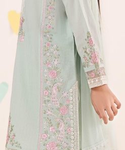 Mariab Sea Green Embroidered Dobby Lawn Suit Mbkd-Ef2550Sg 11 Mkd Ef2550Aquad Imanistudio.com
