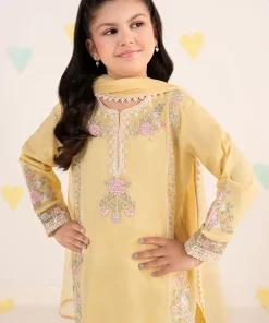 Mariab Yellow Embroidered Dobby Lawn Suit Mbkd-Ef2550Yl 12 Mkd Ef2550Yellowc Imanistudio.com