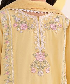 Mariab Yellow Embroidered Dobby Lawn Suit Mbkd-Ef2550Yl 13 Mkd Ef2550Yellowd Imanistudio.com