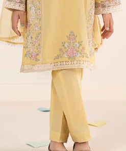 Mariab Yellow Embroidered Dobby Lawn Suit Mbkd-Ef2550Yl 15 Mkd Ef2550Yellowf Imanistudio.com