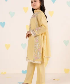 Mariab Yellow Embroidered Dobby Lawn Suit Mbkd-Ef2550Yl 10 Mkd Ef2550Yellowh Imanistudio.com