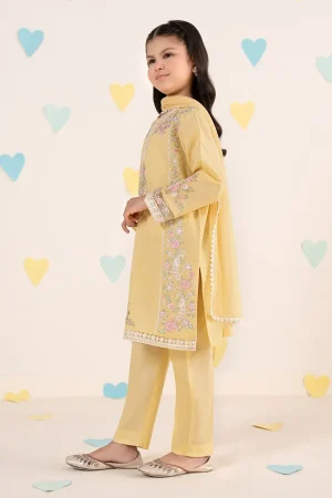 Mariab Yellow Embroidered Dobby Lawn Suit Mbkd-Ef2550Yl 10 Mkd Ef2550Yellowh Imanistudio.com