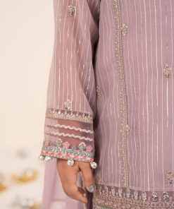 Maria.b Kids Wear Lilac Yarn Dyed Embroidered Suit Mbks-Ef2616Lg 10 Mks Ea2616Lilacc Imanistudio.com