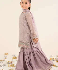 Maria.b Kids Wear Lilac Yarn Dyed Embroidered Suit Mbks-Ef2616Lg 8 Mks Ea2616Lilacf Imanistudio.com
