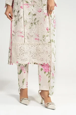 Maria.b Luxury Pret Off-White Embroidered Paper Cotton Suit Mbdw-Ea2602Wp 13 Dw Ea2602Offwhitee Imanistudio.com