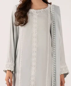 Maria.b Luxury Pret Sky Blue Embroidered Raw Silk Suit Mbdw-Ea25106Sb 11 Dw Ea26106Skyd Imanistudio.com