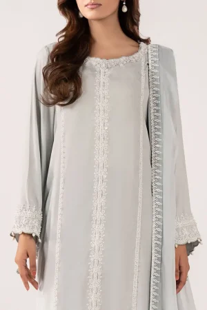 Maria.b Luxury Pret Sky Blue Embroidered Raw Silk Suit Mbdw-Ea25106Sb 11 Dw Ea26106Skyd Imanistudio.com