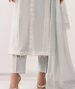 Maria.b Luxury Pret Sky Blue Embroidered Raw Silk Suit Mbdw-Ea25106Sb 14 Dw Ea26106Skye Imanistudio.com