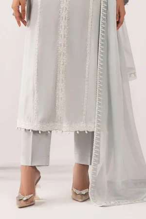 Maria.b Luxury Pret Sky Blue Embroidered Raw Silk Suit Mbdw-Ea25106Sb 14 Dw Ea26106Skye Imanistudio.com