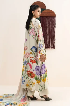 Maria.b Luxury Pret Cream Printed &Amp; Embroidered Raw Silk Suit Mbdw-Ea2625Cm 17 Dw Ea2625Offwhta Imanistudio.com