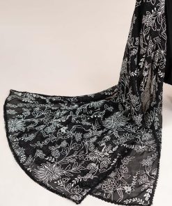 3Pcs Luxury Pret Black Embroidered Lawn Suit Mbdw-Ea2663Bk 13 Dw Ea2639 Blackd Imanistudio.com