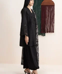3Pcs Luxury Pret Black Embroidered Lawn Suit Mbdw-Ea2663Bk 9 Dw Ea2639 Blackg Imanistudio.com