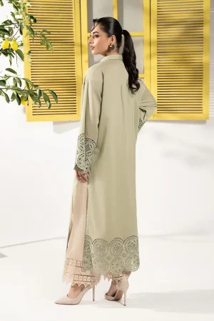 2Pcs Luxury Pret Olive Green Embroidered Lawn Suit Mbdw-Ef26106Og 10 Dw Ef26127Olivea Imanistudio.com