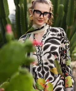 Maria.b Luxury Pret Off-White Printed &Amp; Embroidered Lawn Suit Mbdw-Ef2671Pw 9 Dw Ef2671Whtblka Imanistudio.com