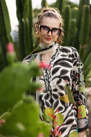 Maria.b Luxury Pret Off-White Printed &Amp; Embroidered Lawn Suit Mbdw-Ef2671Pw 9 Dw Ef2671Whtblka Imanistudio.com
