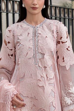 Maria.b Luxury Pret Pink Printed &Amp; Embroidered Lawn Suit Mbels-Ef2602Pp 13 Els2602 Pinkc Imanistudio.com