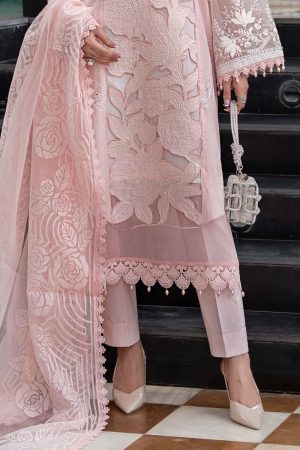 Maria.b Luxury Pret Pink Printed &Amp; Embroidered Lawn Suit Mbels-Ef2602Pp 14 Els2602 Pinkd Imanistudio.com