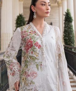 Maria.B Luxury Pret Off-White Printed & Embroidered Lawn Suit MBELS-EF2603WO