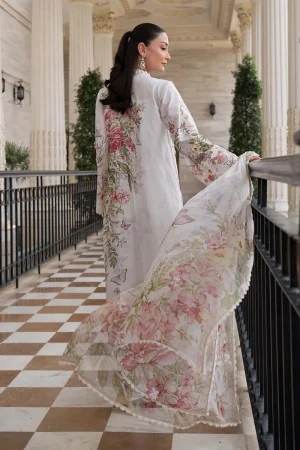 Maria.b Luxury Pret Off-White Printed &Amp; Embroidered Lawn Suit Mbels-Ef2603Wo 13 Els2603 Whitee Imanistudio.com