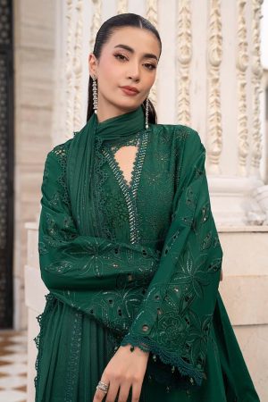 Maria.b Luxury Pret Emerald Green Printed &Amp; Embroidered Lawn Suit Mbels-Ef2604Ef 17 Els2604 Greena Imanistudio.com