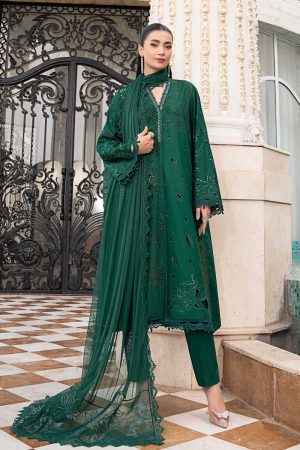 Maria.b Luxury Pret Emerald Green Printed &Amp; Embroidered Lawn Suit Mbels-Ef2604Ef 10 Els2604 Greenh Imanistudio.com