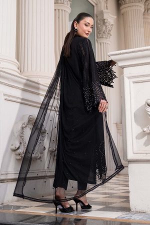 Maria.b Luxury Pret Black Printed &Amp; Embroidered Lawn Suit Mbels-Ef2610Bb 10 Els2610 Blacka Imanistudio.com