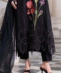 Maria.b Luxury Pret Black Printed &Amp; Embroidered Lawn Suit Mbels-Ef2610Bb 8 Els2610 Blackd Imanistudio.com