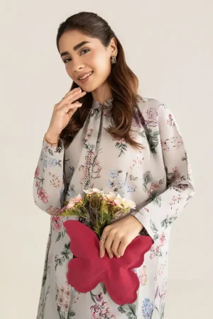 2 Pcs Grey Printed Dobby Lawn Co-Ord Set Mb-Cs26144Gp 11 Mb Cs26144 Greyc Imanistudio.com