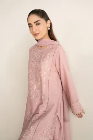 2 Pcs Pink Arabic Lawn Co-Ord Set Mb-Cs26231Pk 11 Mb Cs26231Pinkb Imanistudio.com