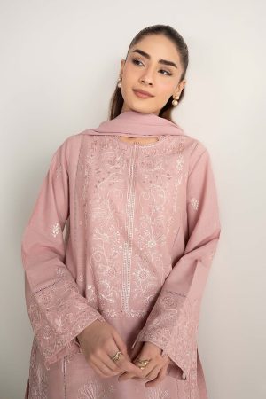 2 Pcs Pink Arabic Lawn Co-Ord Set Mb-Cs26231Pk 10 Mb Cs26231Pinkc Imanistudio.com