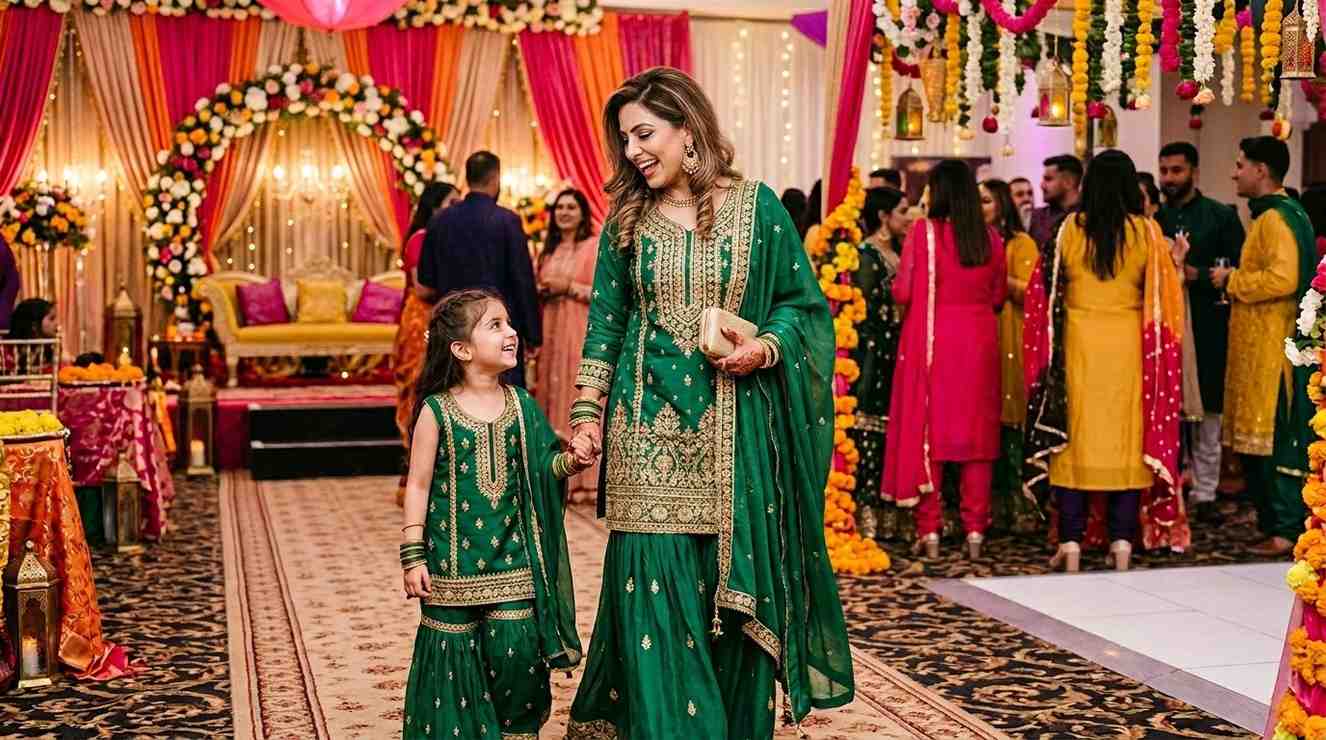 Mother Daughter Matching Pakistani Outfits In The Uk 2026, Complete Buying Guide 2 Mother And Daughter In Matching Pakistani Wedding Outfits.