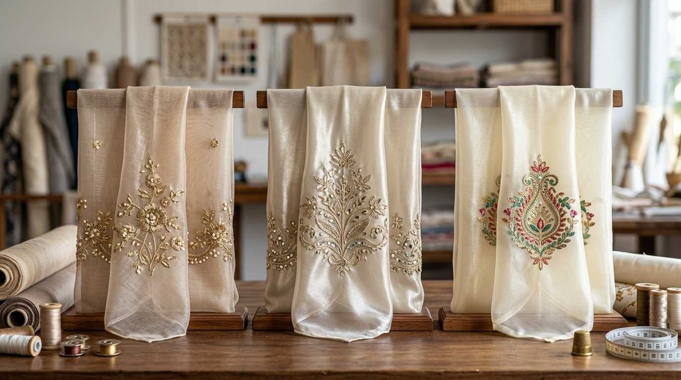Pakistani Organza Dresses: How To Choose By Fabric, Fit And Occasion 2 Organza Fabric Type
