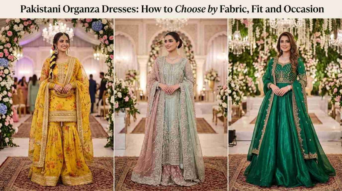 Pakistani Organza Dresses: How To Choose By Fabric, Fit And Occasion 1 Pakistani Organza Dresses