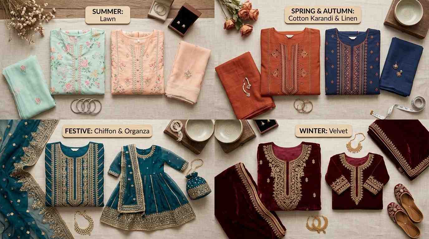 Mother Daughter Matching Pakistani Outfits In The Uk 2026, Complete Buying Guide 3 Mother Daughter Matching Outfits In Seasonal Pakistani Fabrics.