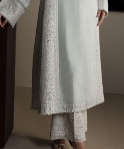 3Pcs Zara Shahjahan Tranquil Aqua, Medium Raw Silk Noora Suit Zszr-F0648Ta 7 Aqua5 Imanistudio.com