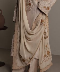 3Pcs Zara Shahjahan Beige Medium Raw Silk Shaista Suit Zszr-F0652Mb 9 Beige5 Imanistudio.com