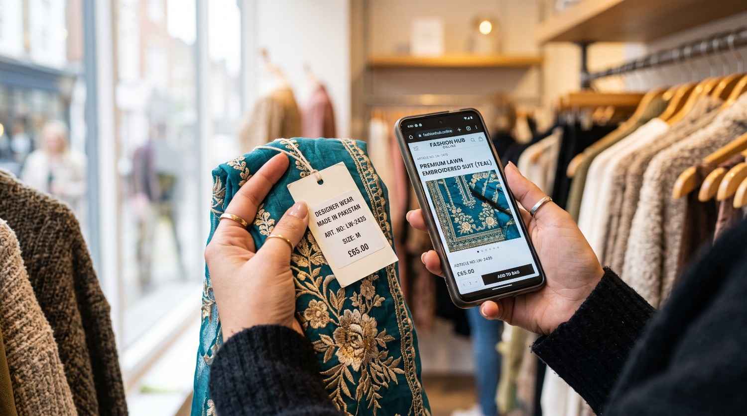 Top Uk Stores Stocking Authentic Sana Safinaz And Zara Shahjahan Right Now 2 Hands Comparing Clothing Tag