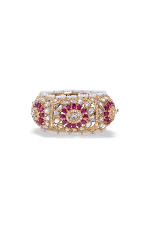Pink Chatham Bangle/Karra Fashion Jewellery Imjbn-W1104Pc
