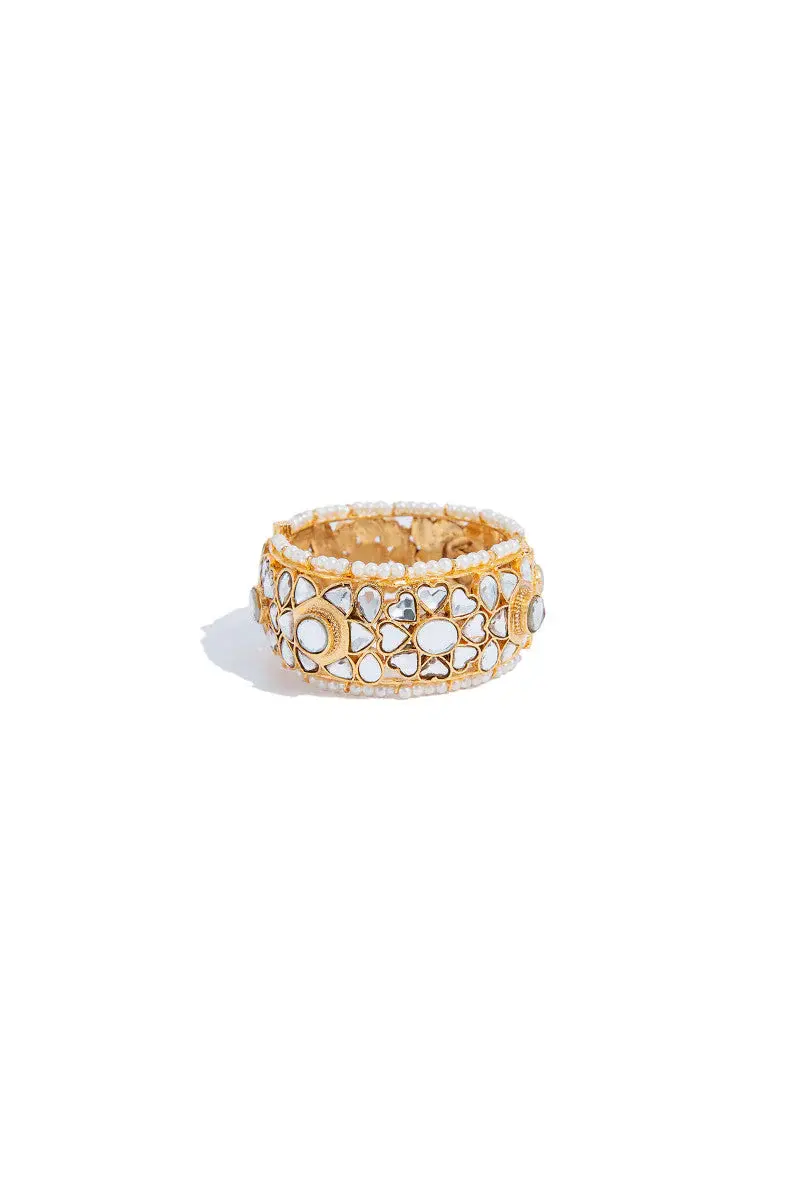 Gold/Pearl Bracelet/Karra Fashion Jewellery Imjbn-W1110R1Gp 1 Gold/Pearl Bracelet/Karra Fashion Jewellery Imjbn-W1110R1Gp