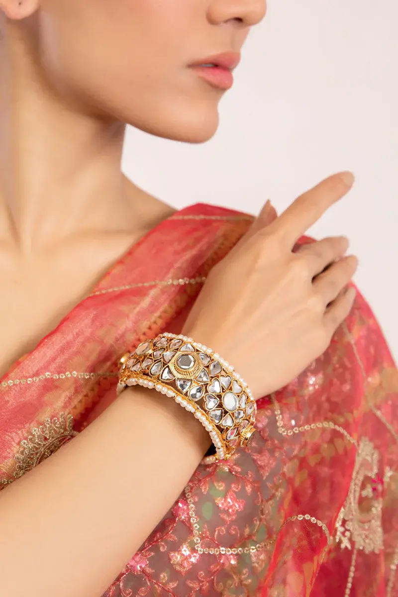 Gold/Pearl Bracelet/Karra Fashion Jewellery Imjbn-W1110R1Gp 3 Gold/Pearl Bracelet/Karra Fashion Jewellery Imjbn-W1110R1Gp - Image 3