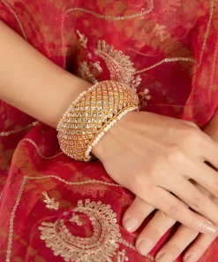 Gold/White Bangle/Karra Fashion Jewellery Imjbn-W1111Rgp 7 Jbn011 Golda Imanistudio.com