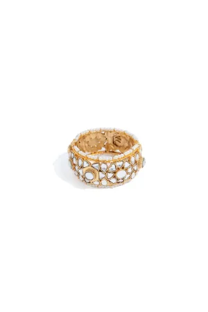 Gold/Pearl Bracelet/Karra Fashion Jewellery Imjbn-W1110R1Gp 5 Jbn10 Goldb Imanistudio.com