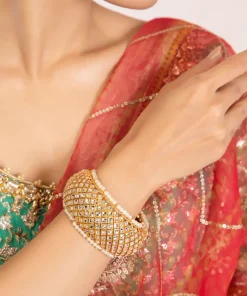 Gold/White Bangle/Karra Fashion Jewellery Imjbn-W1111Rgp 8 Jbn11 Goldb Imanistudio.com