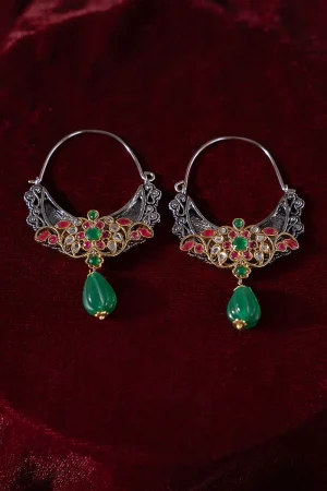 Multi Colour Aurushi Earrings Fashion Jewellery IMJER-EF1605MC