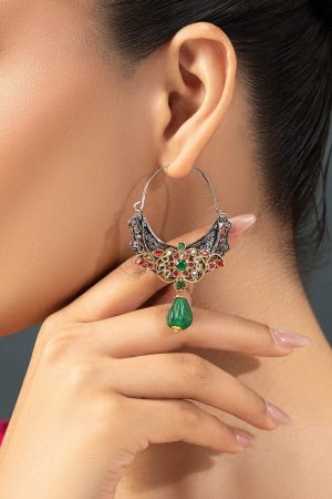 Multi Colour Aurushi Earrings Fashion Jewellery Imjer-Ef1605Mc 5 Jer Ef2605Multicolob Imanistudio.com