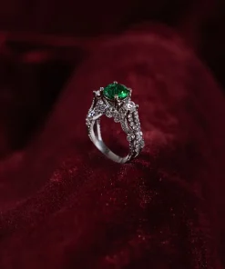 Emerald Green Ring Fashion Jewellery Imjrg-Ef1603Eg 7 Jrg Ef2603Emeraldgreend Imanistudio.com